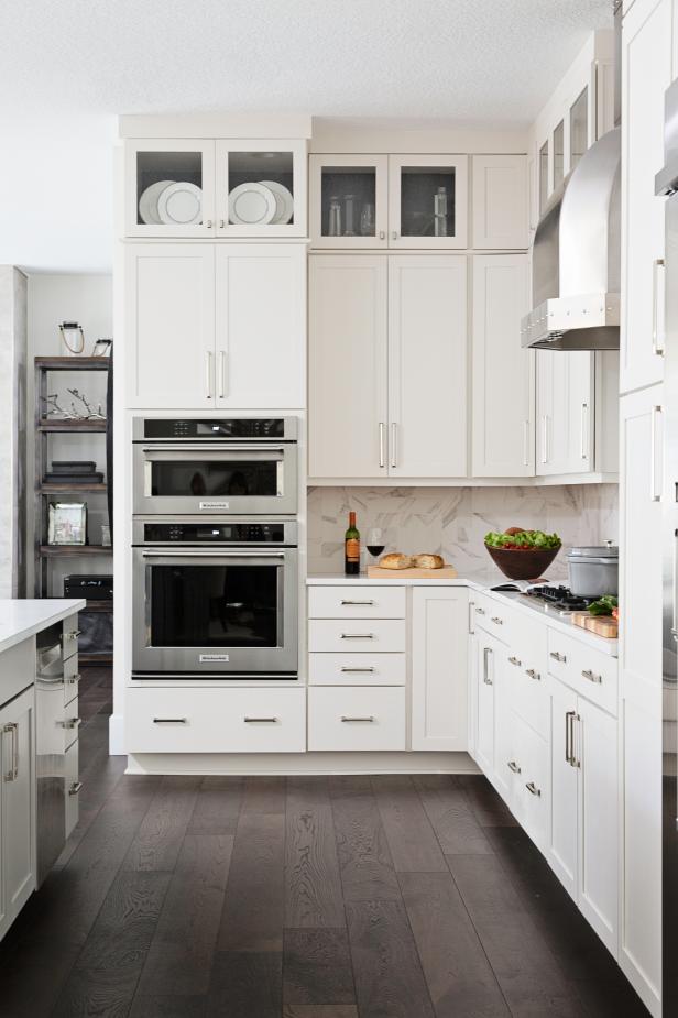 All-White Transitional Kitchen | HGTV