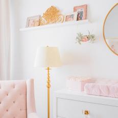 Modern Pink and Gold Nursery
