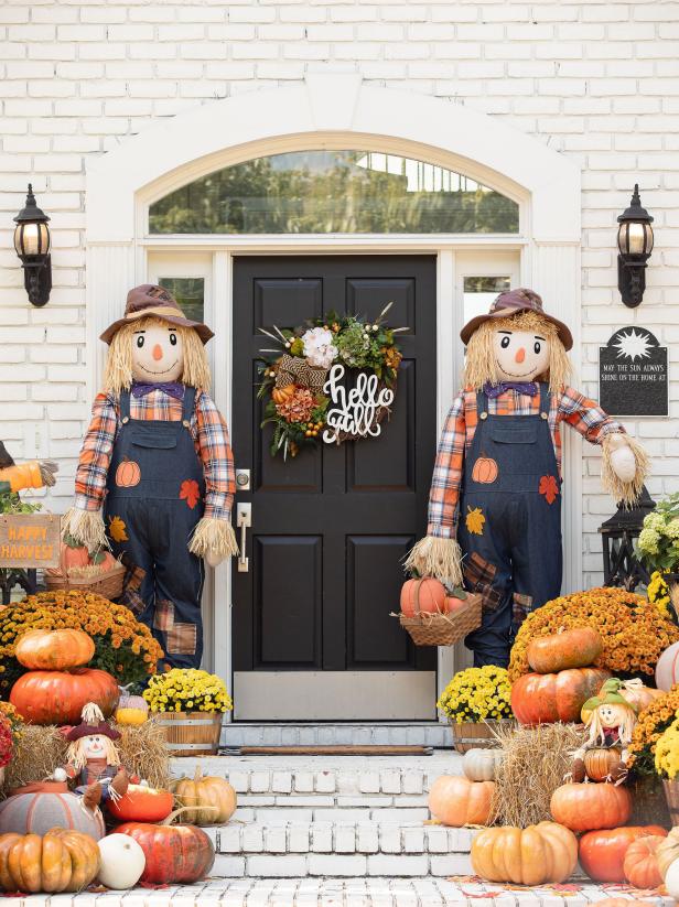 40 Best Outdoor Fall Decor And Yard, Outdoor Porch Decor Fall