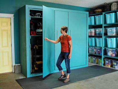 Build Oversized Garage Storage Cabinets, How To Build Shelves In A Cupboard