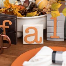 Upcycled Fall Letter Decor