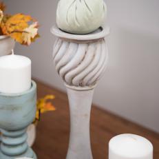 Upcycle Candlesticks into Fall or Thanksgiving Decor