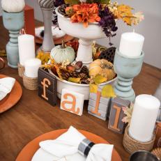 Create a Fall Tablescape With Upcycled Items