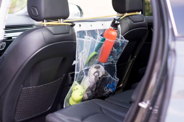 Keep all of your pet's toys and gear organized and easily within reach with this nifty car organizer.