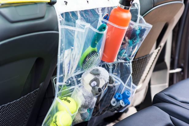 Keep all of your pet's toys and gear organized and easily within reach with this nifty car organizer.