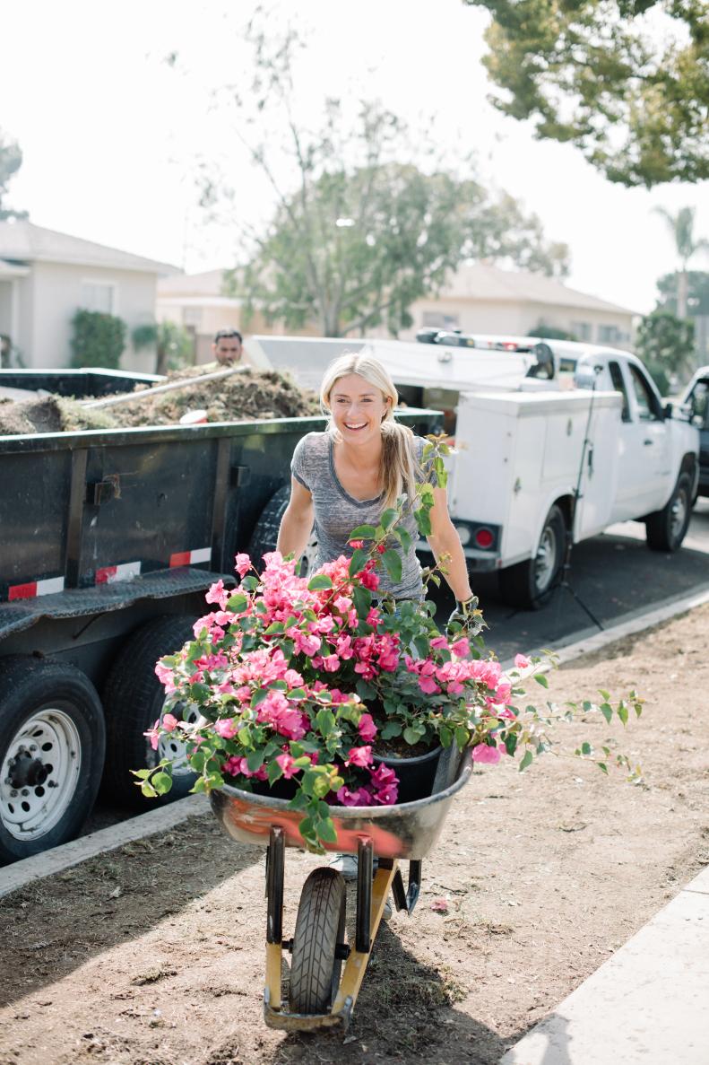 One of Jasmine Roth's number one renovation rules? Always leave room for landscaping in the budget. Installed with design in mind, fresh plants, grass and trees kick up the curb appeal, making your home the prettiest on the block.