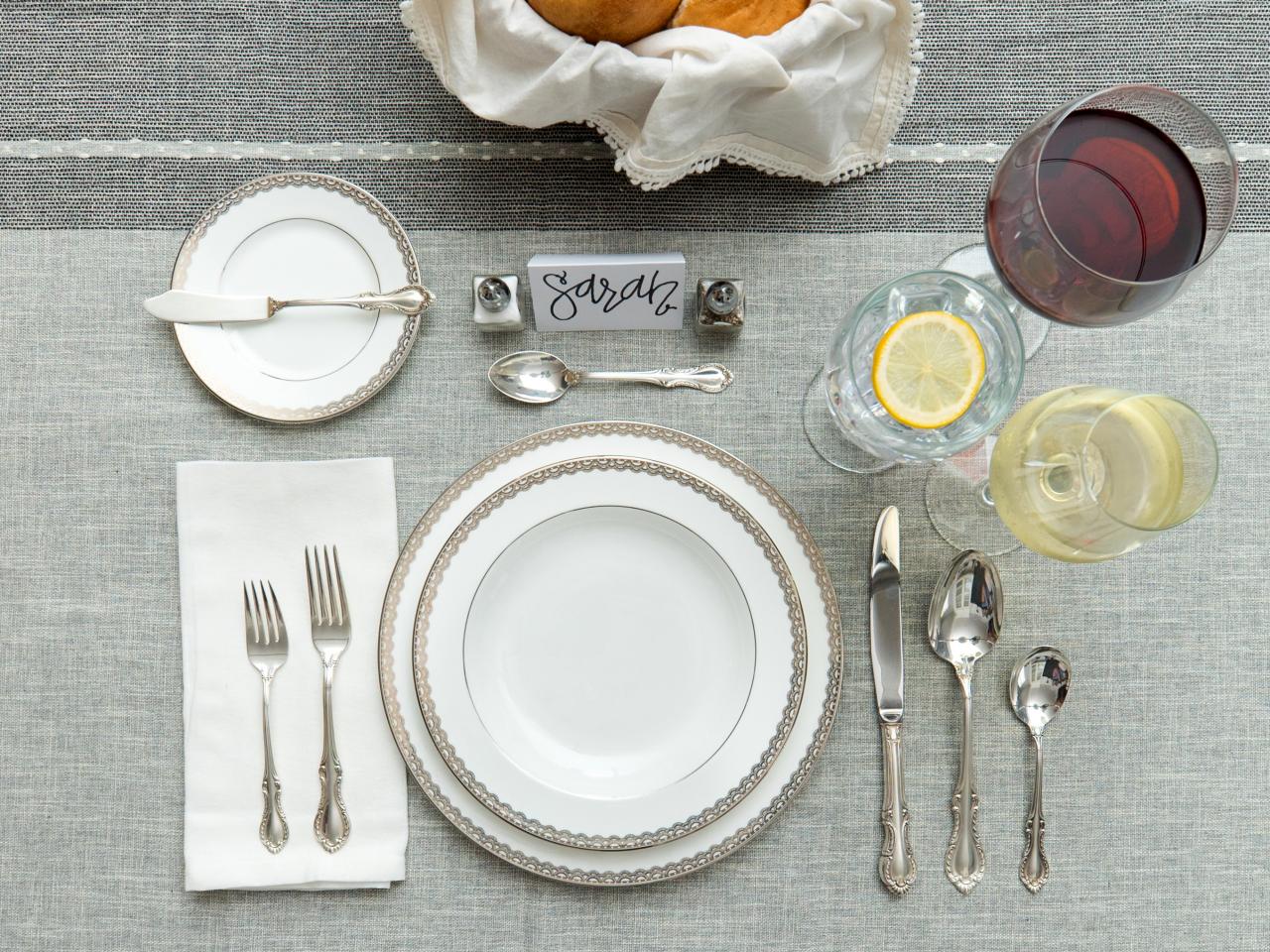 How To Set A Table 3 Ways Basic Casual And Formal Table Settings Hgtv