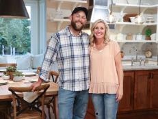 Dave and Jenny Marrs in a Neutral Transitional Kitchen
