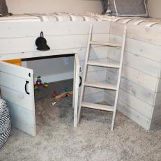 Handmade Loft Beds Feature Hidden Playspace for Kids