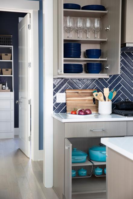 A Crisp White Walk-In Pantry - Simply Organized