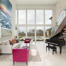Modern, Vibrant Living Room