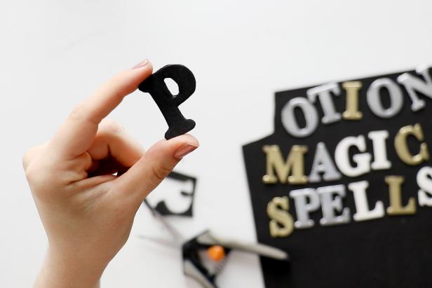 After tracing, cut out the craft foam letters and any additional embellishments.
