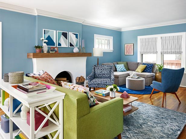 Before And After This Colorful Living Room Makeover Is So