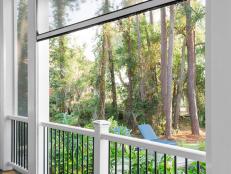 Screens on Porch Controlled Via Remote Control for Year-Round Living