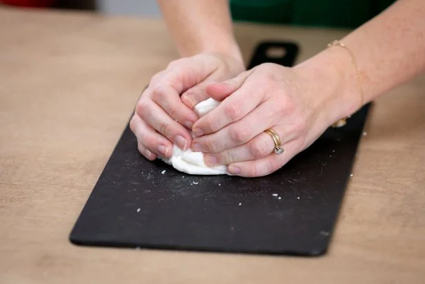 Embellish your holiday table with these festive napkin rings made from salt dough.