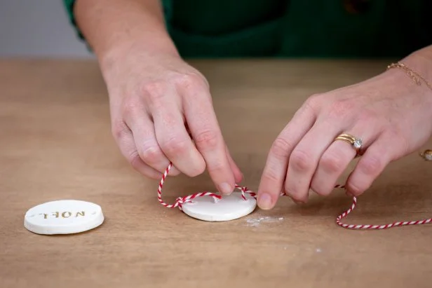 Embellish your holiday table with these festive napkin rings made from salt dough.