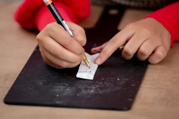 You can make surprisingly chic Christmas crafts, like gift tags, with just homemade salt dough.