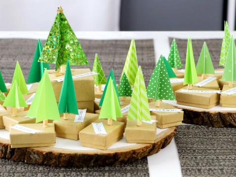 DIY Paper Christmas Tree Forest Advent Calendar