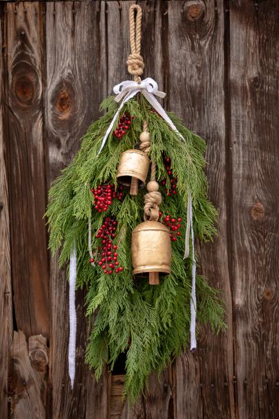 How to Make a Holiday Swag From Foraged Greenery