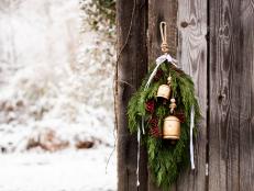 Skip the big box stores and deck your doors and windows with fresh evergreen clippings sourced right from your own backyard. This simple, farmhouse-inspired swag makes quick work of holiday decorating while infusing your front door with a major dose of country Christmas charm.