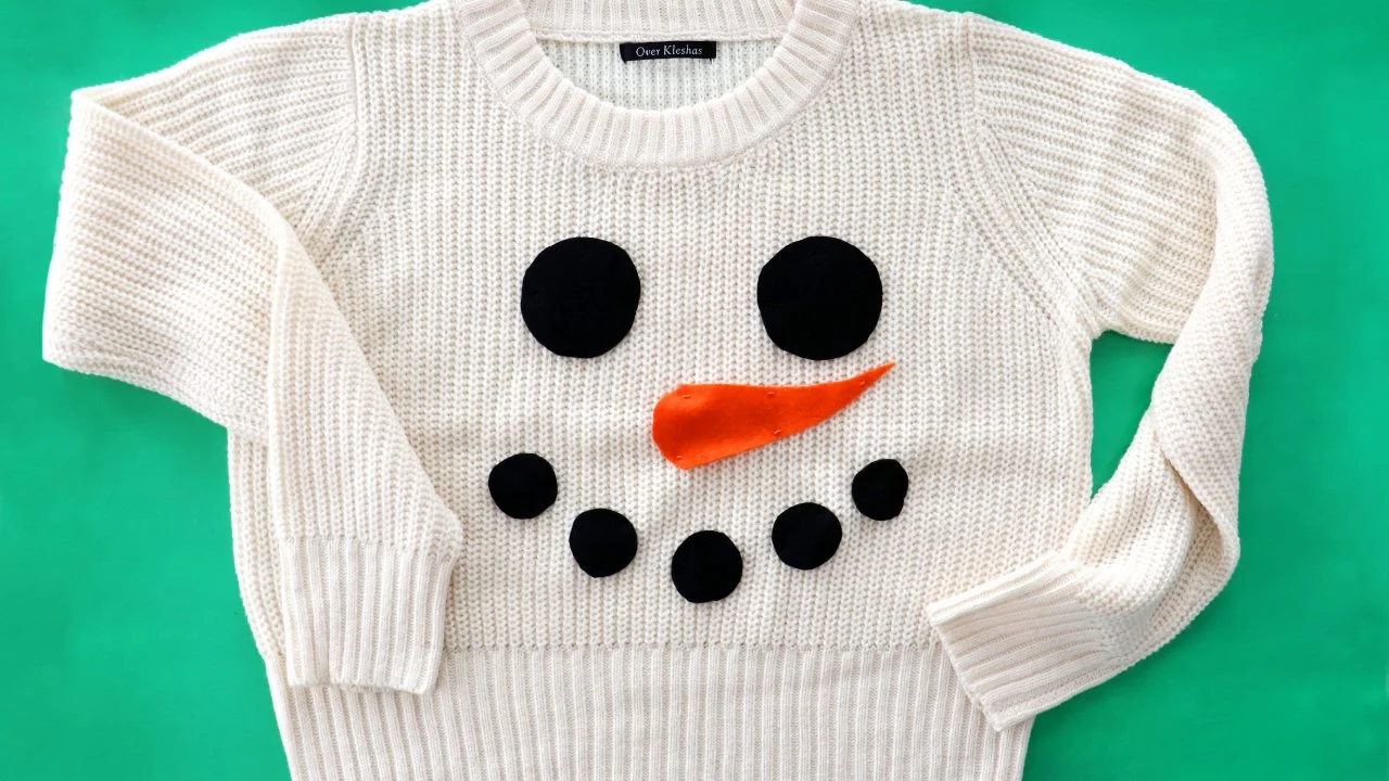 Diy snowman ugly sweater shop