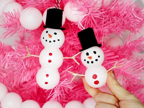Easy, Budget-Friendly Ping-Pong Ball Holiday Ornaments
