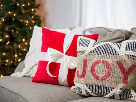 5 Christmas Pillow Ideas That Use Your Regular Pillows