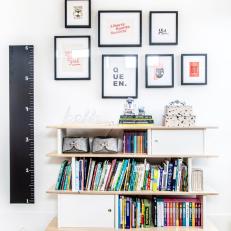 Contemporary Kids Room With Ruler Art