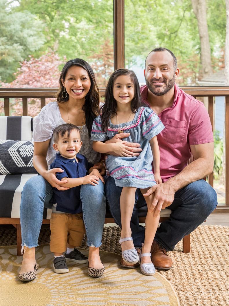 There comes a time in many homeowners’ lives when they realize a reno is in their future. For Cristina Poscablo-Stein and James Stein, the momentum started during their daughter’s first birthday party in their Atlanta, GA, home. “I’d set up a spread in the dining room, but everyone congregated in our kitchen—the last place I wanted people to see,” says Cristina. The area was closed off and, like the rest of the house, not as efficiently laid out as it could be. As they considered what to do, she says, “the list of things we wanted to make us love our house kept growing!” Pictured here: Cristina and James with Max, 21 months, and Fiona, 6.