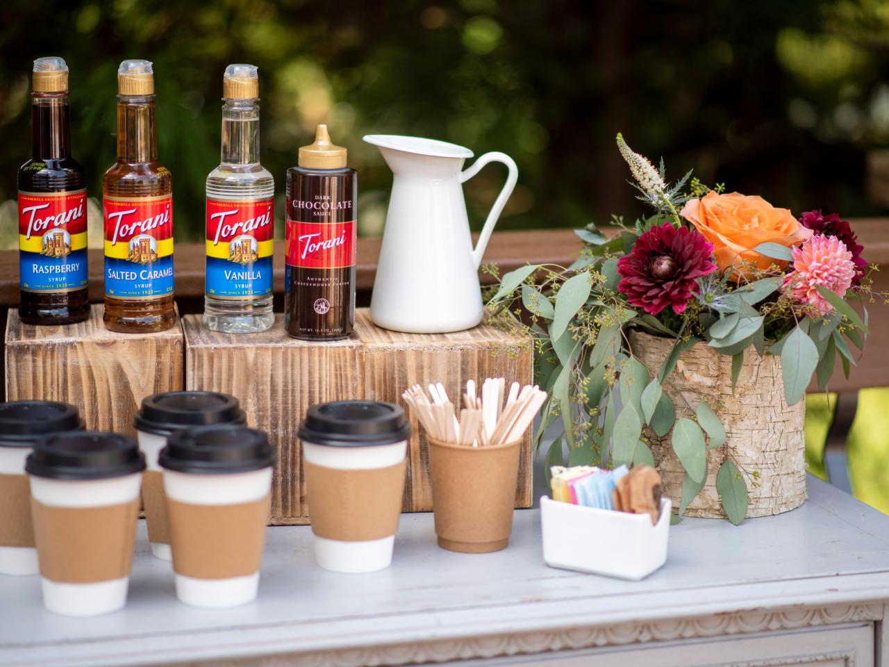 Coffee Cup Rack, Kitchen Organizer, Wedding, Coffee Bar, Holder