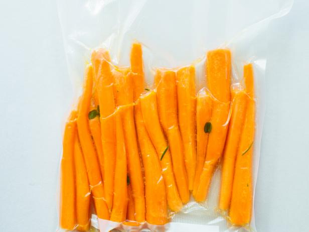 Orange Carrot Sticks in a Bag