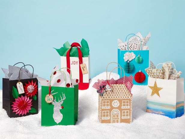 Sailcloth Christmas Gift Bags - Green Christmas Tree Design, Gift Ideas:  Sailmaker's Supply