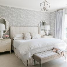 Calming Gray Guest Bedroom
