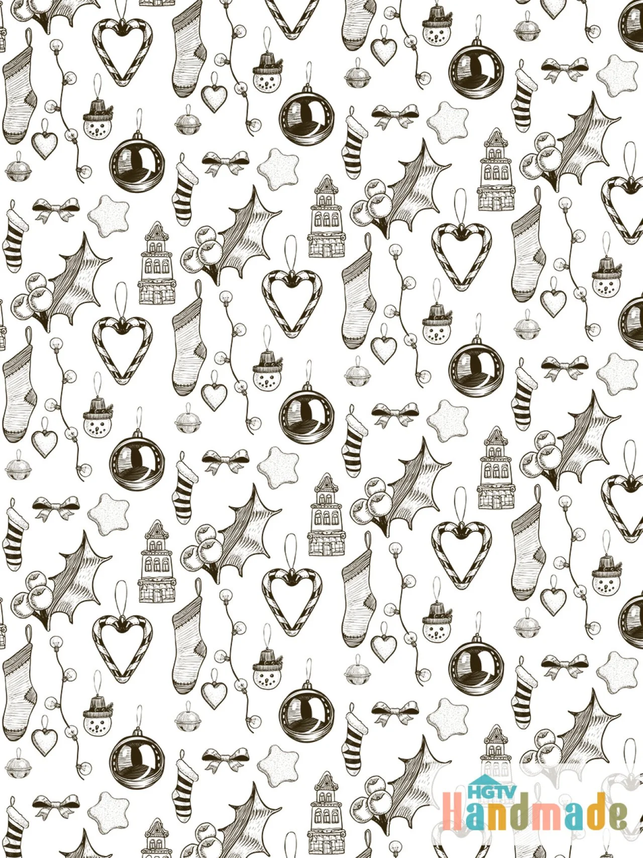 Free Printable Wrapping Paper for Christmas Gifts | HGTV free-printable-wrapping-paper-for-christmas-gifts-hgtv