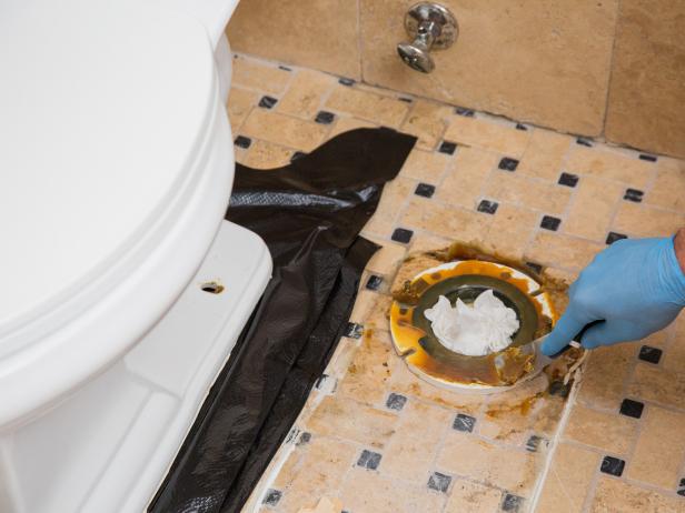 Scraping wax ring off toilet flange