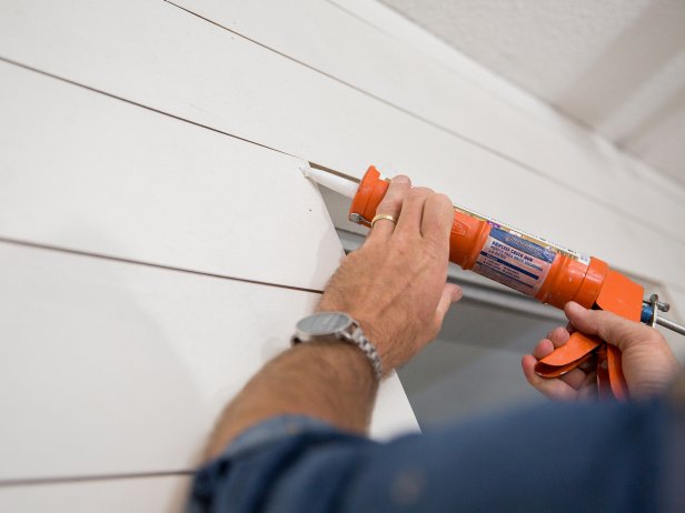 Use caulk to cover up any unwanted holes.