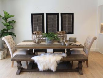 Some beautiful boho chic dÃ©cor elements really bring this Fountain Valley, CA dining room to a new level, as seen on HGTV's Christina on the Coast.