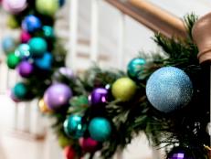 Colorful Ornaments On a Christmas Garland