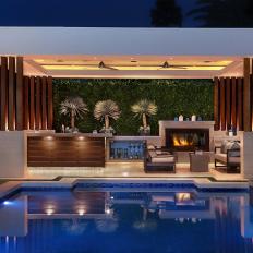 Modern Covered Patio and Pool