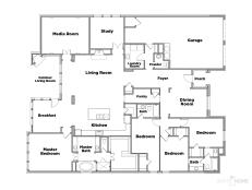 With approximately 3,455 square feet of space, this 3-bedroom, 3 1/2-bathroom sophisticated retreat is centered around an open and airy living concept. Get acquainted with the floor plan in Dallas, Texas.