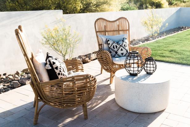 Outdoor Woven Armchairs 