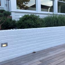 White Brick Wall and Deck