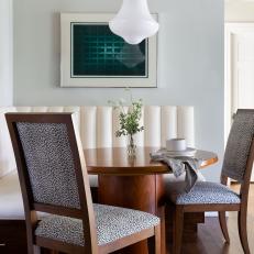 Contemporary Dining Area With Banquette