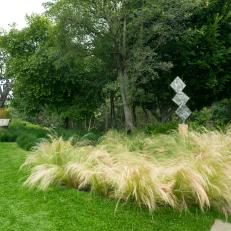 George Rickey Sculpture in Grass