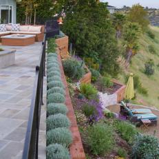 Multi-Leveled Gardens and Terraces Overlooking Hillside