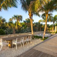 Outdoor Dining Area on Sand