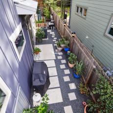 Small, Vertical Patio With Intentional Pavers