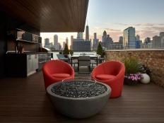 Urban Rooftop Fire Pit