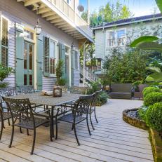 Expansive Deck With Detailed Landscaping And Al Fresco Dining