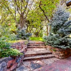Flagstone Steps Create Safe Path to Guest House